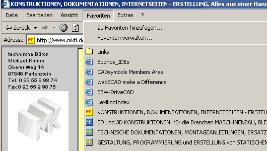 Favicons im Internet Explorer